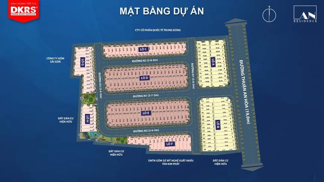 Mua Bán Đất nền Đường Thuận An Hòa 65m2 Giá 2,6 tỷ VND