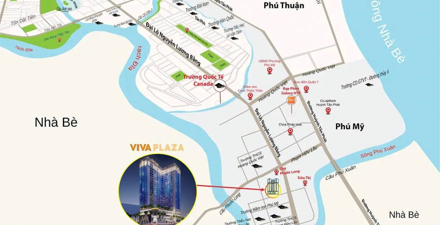 Vị trí Viva Plaza