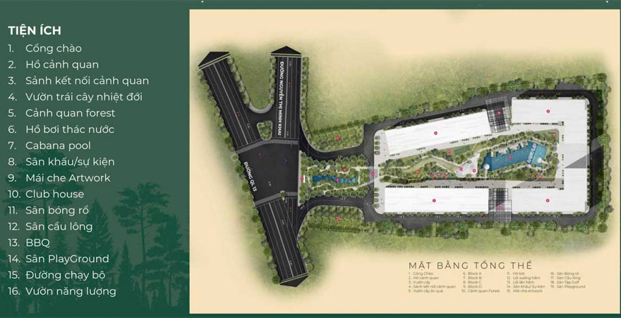 Tiện ích nội khu dự án Anderson Park Bình Dương