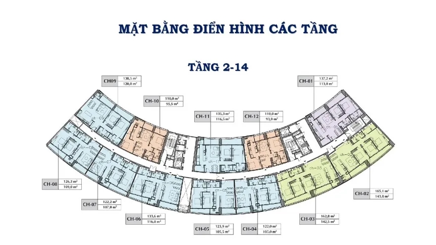 Mặt bằng tòa B & C Sunshine Diamond River