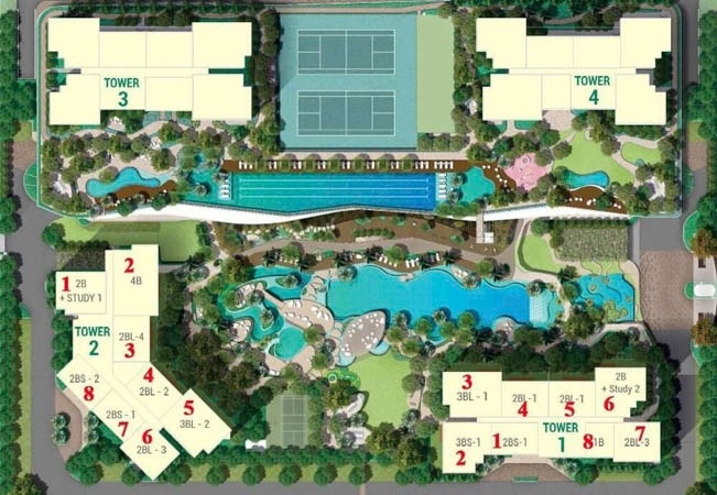 Mặt bằng chung Estella Heights