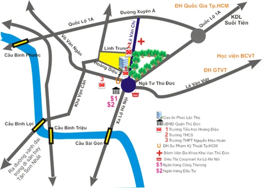 Chung cư Phúc Lộc Thọ vị trí