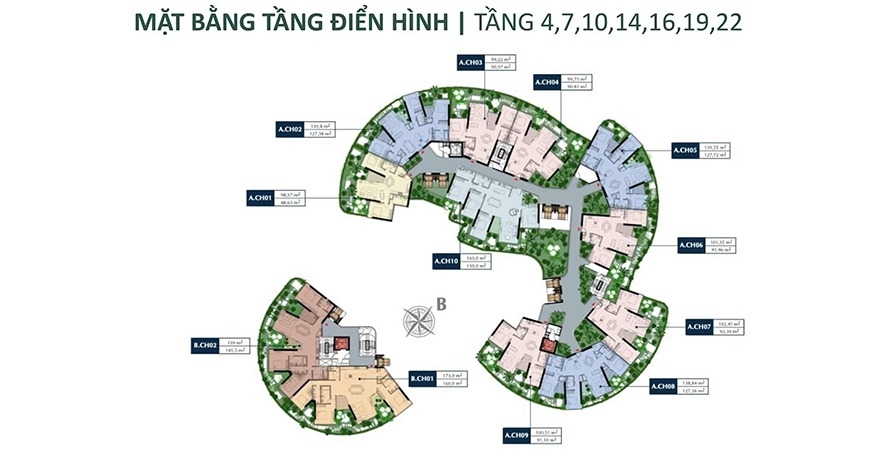 Mặt bằng tầng điển hình