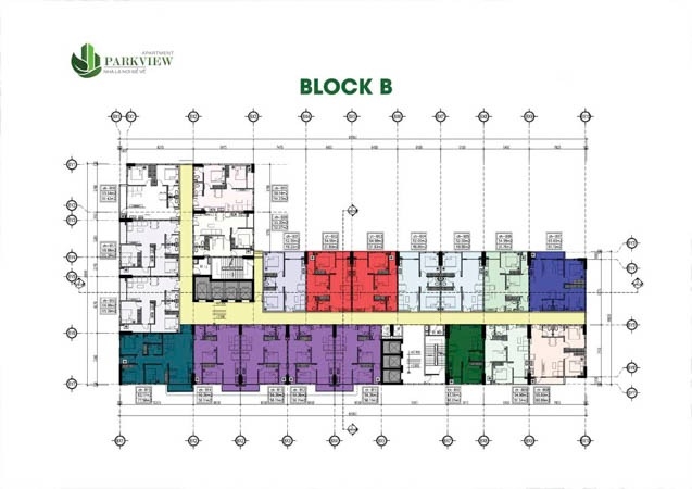 Mặt bằng block B