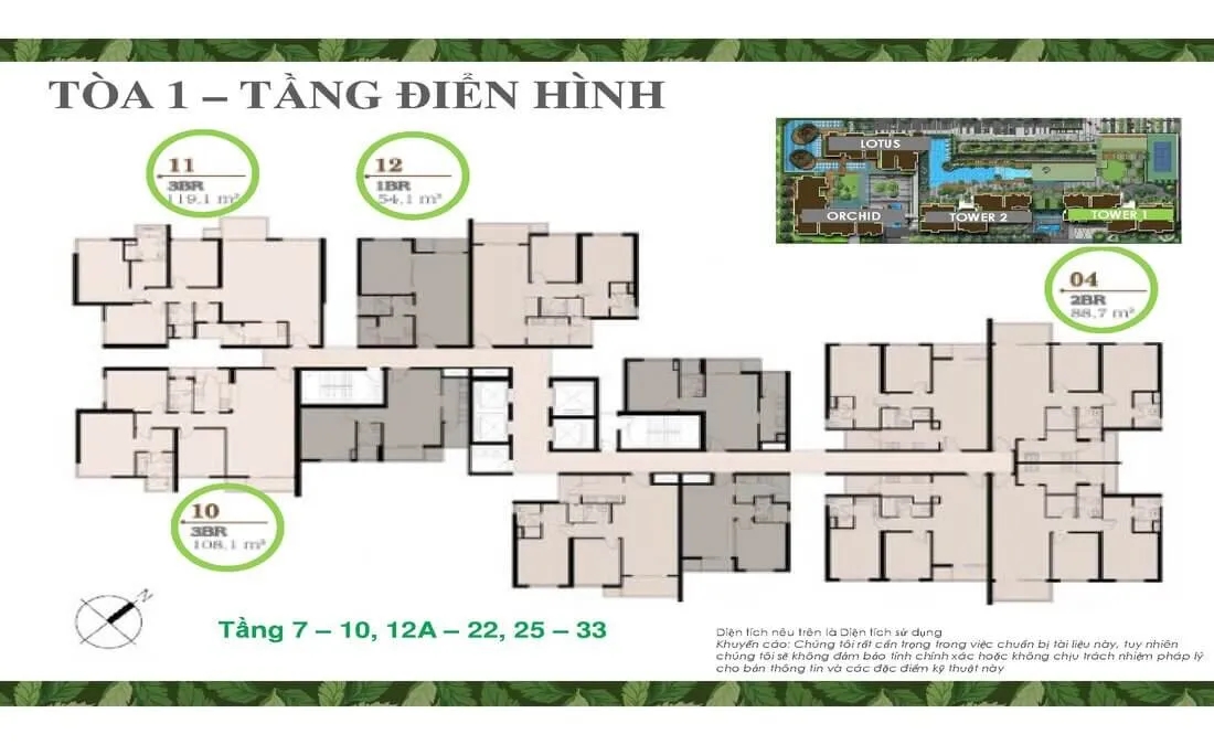 Vista Verde Mặt bằng