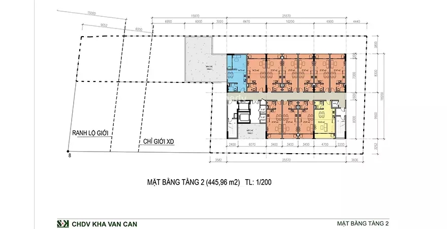 Mặt bằng tầng 2