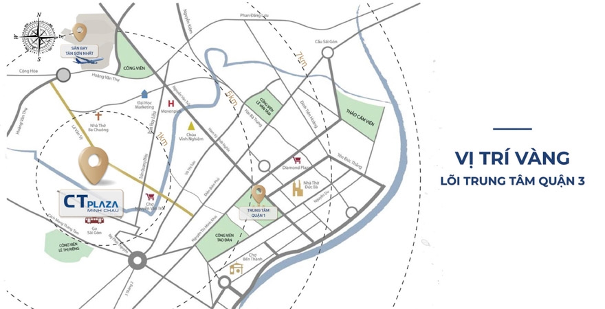 Vị trí dự án Ct Plaza Minh Chau