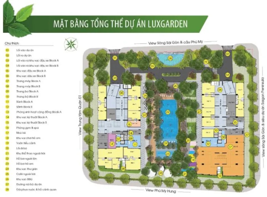 Lux Garden mặt bằng