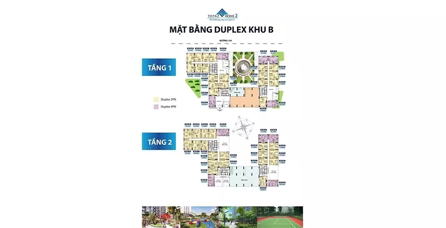 Mặt bằng khu B