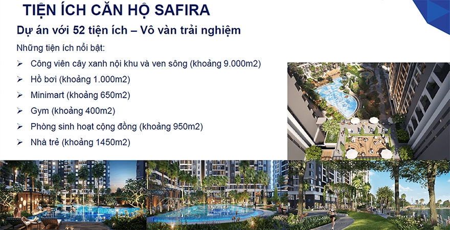 Hệ thống tiện ích SaFira Khang Điền