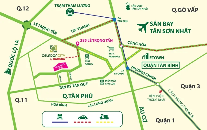 Celadon City vị trí