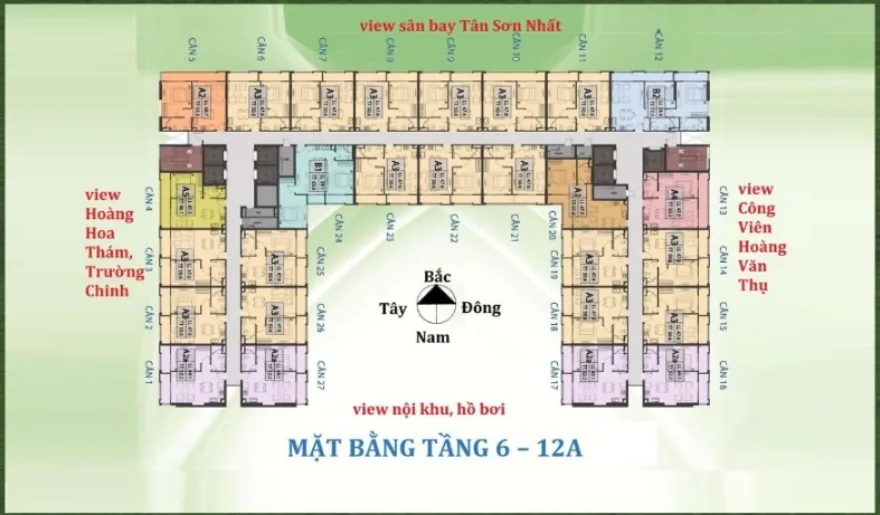 Republic Plaza mặt bằng
