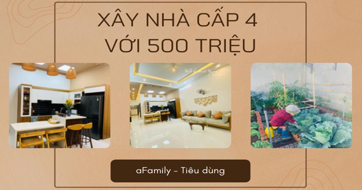 Cặp vợ chồng 9x khéo léo tự lên ý tưởng xây nhà cấp 4 chỉ với 500 triệu