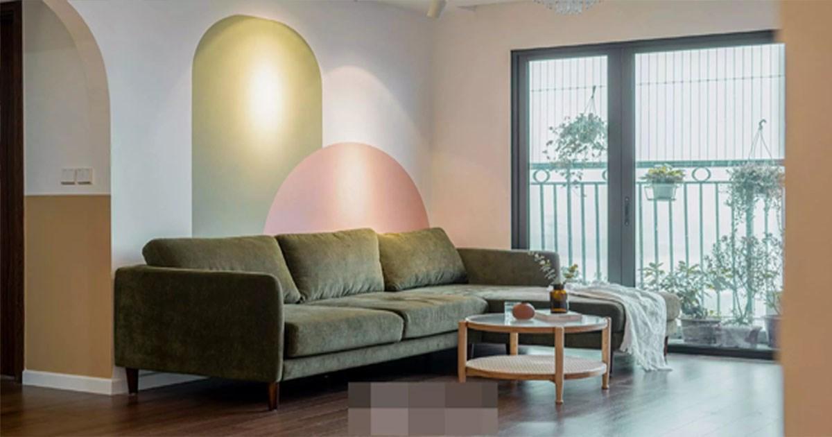 Căn hộ xanh bơ dịu dàng, đường nét thiết kế bắt mắt