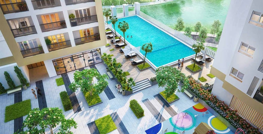 Tiện ích hồ bơi căn hộ Richmond City Nguyễn xí De Capella