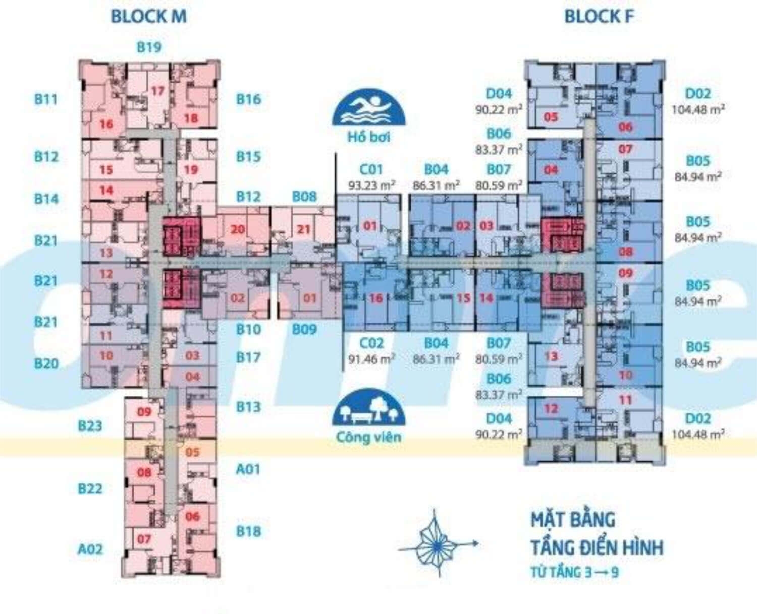 Mat Bang Tang Dien Hinh Can Ho Carillon Hoang Hoa Tham