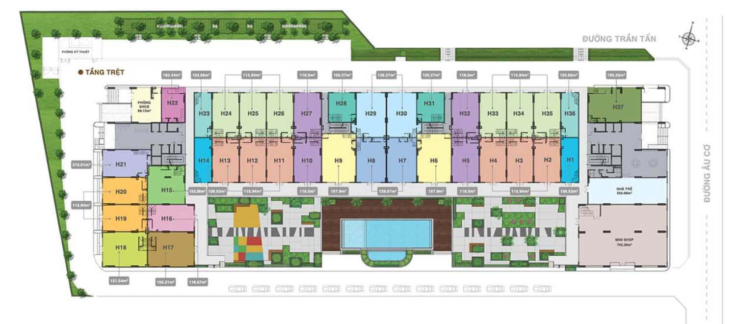 Mat Bang Tang Tret Du An Can Ho Chung Cu Melody Residences Au Co Tan Phu