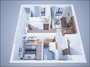 Mua Bán Căn hộ 2PN Bcons Garden 55.88m2 C.xx.10 Giá 1,5 tỷ VND