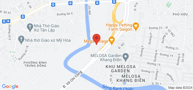 Vị trí dự án Mega Village Khang Điền